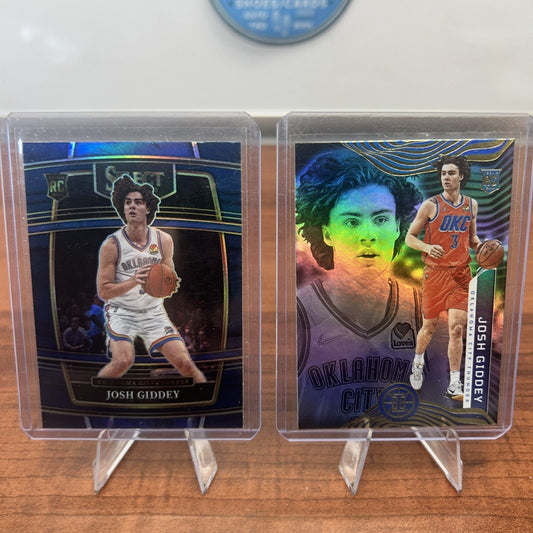 Josh Giddey (RC) 2021-22 Panini Select Concourse Blue Prizm #58 + Bonu