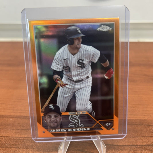 Andrew Benintendi 2023 Topps Chrome Orange Refractor White Sox #USC15