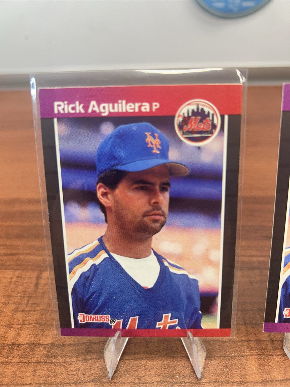 Rick Aguilera 1989 Donruss Baseball Card New York Mets #526 +Bonus Car