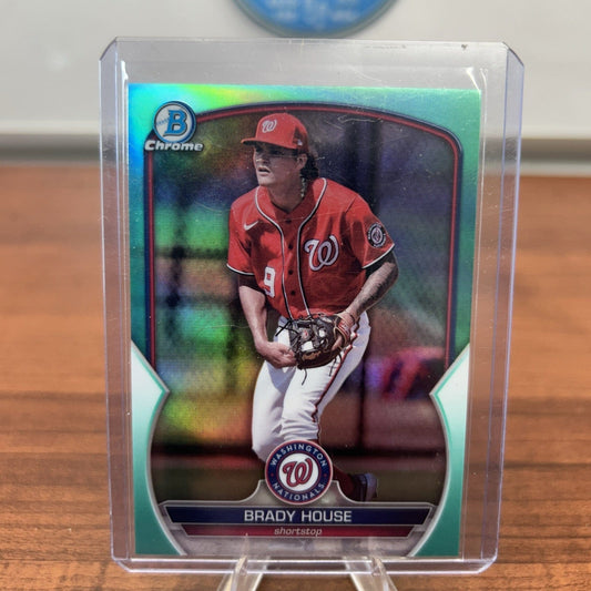 Brady House 2023 Bowman Chrome Aqua Refractor /125 Washington National