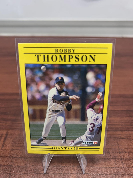 Robby Thompson 1991 Fleer #273 San Francisco Giants