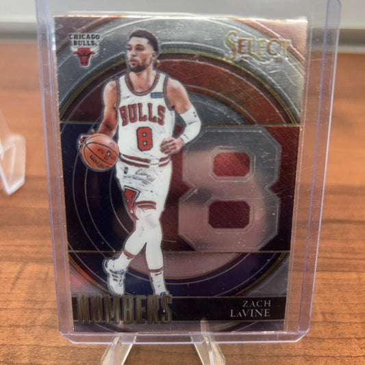 2021-22 Select Numbers Insert Chicago Bulls Zach Lavine #39