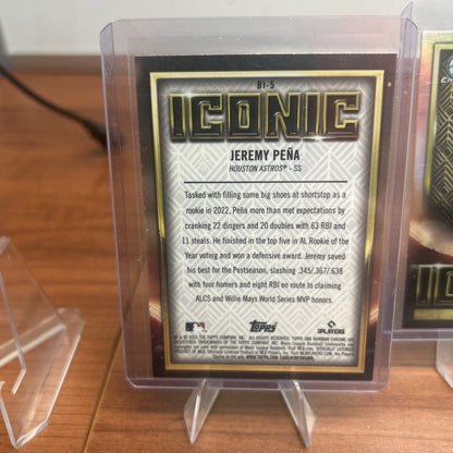 2023 Bowman Chrome-Iconic-Jeremy Peña #BI-5