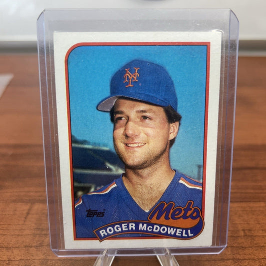 Roger McDowell 1989 Topps Baseball Card #735 New York Mets